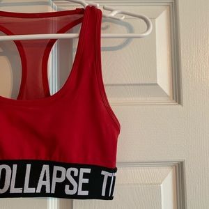 COPY - TYC Red Branded Sports Bra